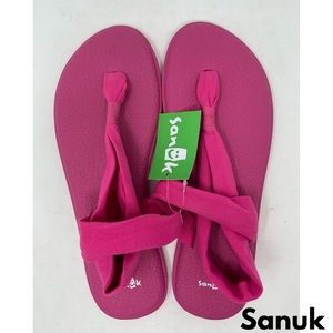 Sanuk Hot Pink Yoga Sling 2 Spectrum Sandals